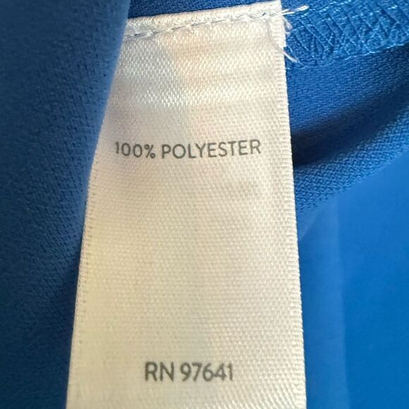 J. Jill Wearever Royal Blue Popover Short Sleeve Tunic Blouse Shirt Size S, NWT - Picture 6 of 6
